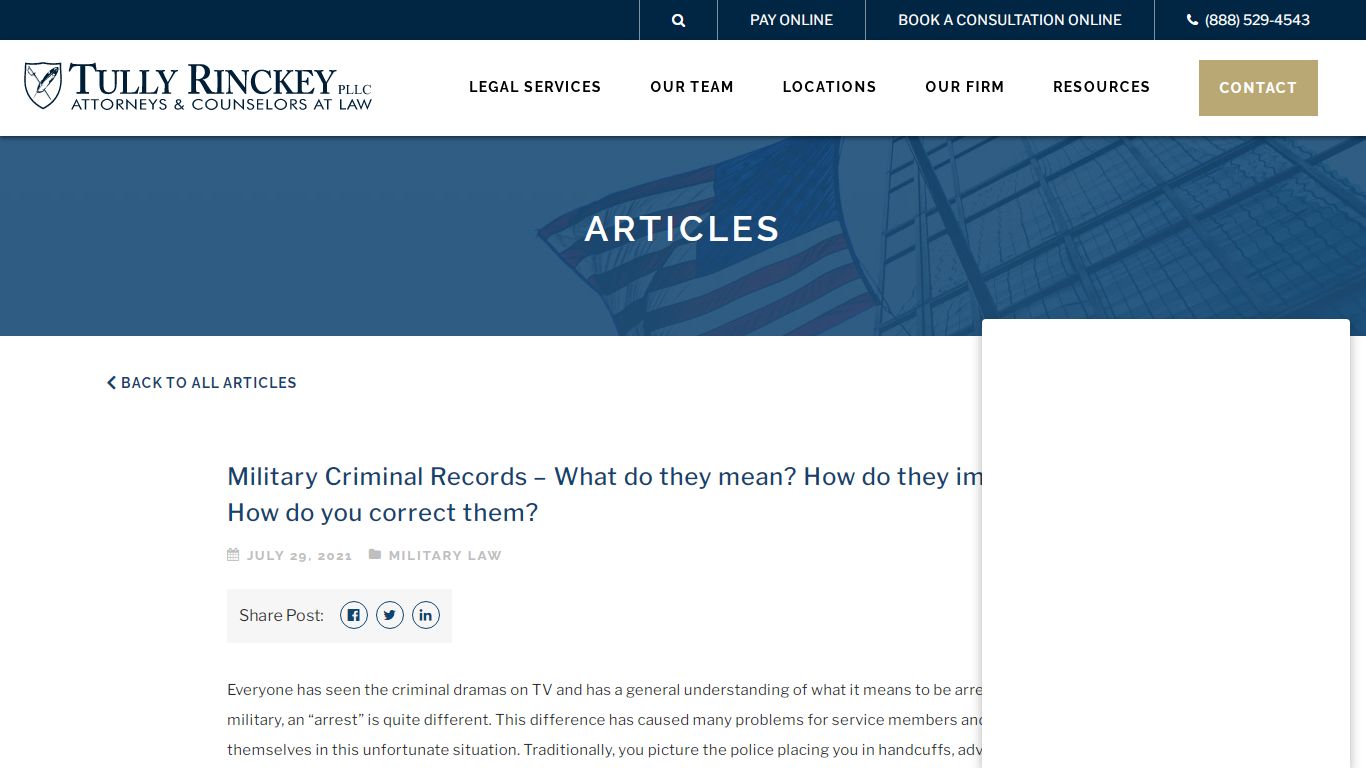 Military Criminal Records – What do they mean? How do they impact you ...