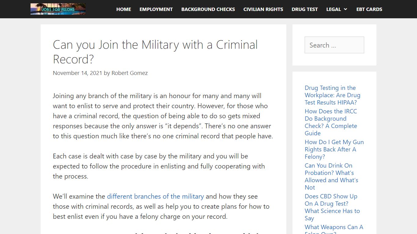 Can you Join the Military with a Criminal Record in 2022?